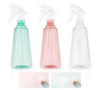 Carehabi 3 Vaporisateurs 500 ml, Buse Réglable, Cheveux, Plantes & Maison | Niveau visible, pour plantes, cheveux, ménage & linge, pulvérisateur, brumisateur, bouteille spray