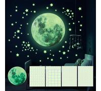 Carehabi 334PCS Étoiles Phosphorescentes Plafond Étoile Fluorescente Chambre Enfant Autocollant Fluorescent Autocollants Lumineux pour Bébé Chambres d'Enfants Fille Garcon