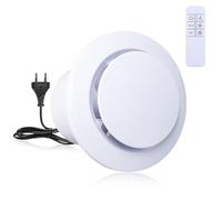 Carehabi Extracteur D'air 100mm Silencieux Ventilation, Ventilateur Amélioré Trois Vitesses De Vent Avec Télécommande Sans Fil pour Salle De Bain, Cuisine,Tentes