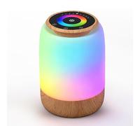 Carehabi Lampe de Chevet, Veilleuse LED 256 Couleur RVB Changeantes, 7 modes d'éclairage, 4 niveaux de luminosité, fonctions minuterie et compte à rebours，Lampe de Chevet Tactile avec Minuteur