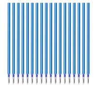 Carehabi Lot de 18 recharges effaçables bleues - Compatibles avec les stylos à bille Legami - Pointe de 0,7 mm - Longueur de 13 cm - Recharges thermosensibles pour stylo à bille pour l'école et le