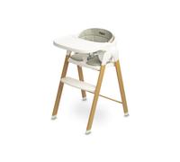 CARETERO, Chaise haute 3 en 1 bébé, Rehausseur nouveau-né, Repose-pieds, Triplo Gris