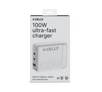 Cargador Celly Power Station 100W Pro Power USB-C Blanc