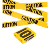 CARGEN Ruban Adhésif Noir et Jaune 20 m - Rubalise Sanglant D'avertissement de Sécurité Attention Ruban de Marquage Non Adhésifs,Halloween Decoration Fêtes D'anniversaire Accessoires