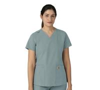 Carhartt Haut médical à col en V pour femme, Bleu d'été, Taille M