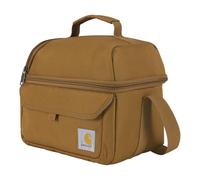 Carhartt Boîte à déjeuner pour 12 canettes, deux compartiments | Sac à déjeuner durable entièrement isotherme pour homme et femme - Grande boîte à déjeuner (Carhartt marron)