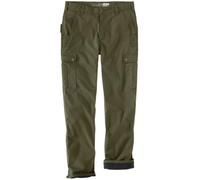 Carhartt Pantalon Ripstop Cargo Fleece Lined Work Pant Basil W30-L30
