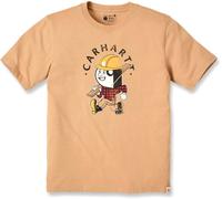 Carhartt Carpenter Hickory Nut, t-shirt M Beige/Noir/Jaune/Rouge Beige/Noir/Jaune/Rouge