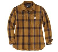 Carhartt Chemise femme Heavyweight Twill L/S Plaid Shirt Carhartt® Brown XL