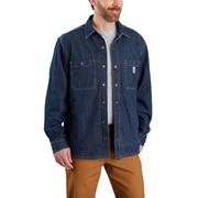 Carhartt Chemise Denim-Fleece à manches longues, doublure polaire, boutons-pression Bleu foncé XXL
