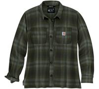Carhartt Chemise femme Midweight Flannel L/S Plaid Shirt Basil L