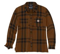 Carhartt Chemise femme Midweight Flannel L/S Plaid Shirt Carhartt Brown Heather XS