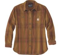 Carhartt Chemise à manches longues pour femme Twill L/S Plaid, Marron Carhartt, M