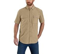 Carhartt Chemise légère à manches courtes Force pour homme, kaki foncé, Taille L