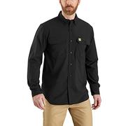 Carhartt Chemise légère à manches longues Force pour homme Coupe décontractée, noir, Taille XL
