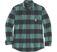 Carhartt Chemise Midweight Flannel L/S Plaid Shirt Slate Green S