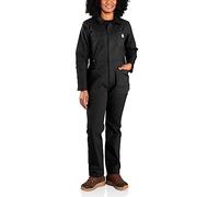 Carhartt Combinaison en toile robuste pour femme Coupe décontractée, noir, Taille S