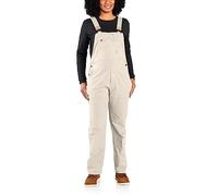 Carhartt Crawford - Salopette à bretelles avec protège-genoux double avant pour femme, naturel, XL