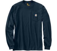 Carhartt Dearborn Loose Chemise Longsleeve, bleu foncé, Taille XL