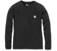 Carhartt Femme Chemise Workw Pocket L/S T-Shirt Black XS