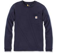 Carhartt Femme Chemise Workw Pocket L/S T-Shirt Navy L