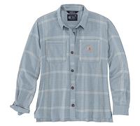 Carhartt Femmes 105989 Rugged Flex Loose Fit Midweight Flanne pour femme, Bleu ciel, Taille XL