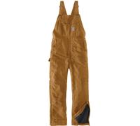 Carhartt Firm Duck Insulated BIB Dans l’ensemble, Marron, Taille XXL
