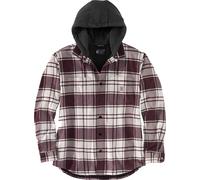 Carhartt Flannel-Fleece, chemise/veste à capuche M Gris/Gris Foncé (Elm) Gris/Gris Foncé (Elm)
