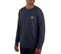 Carhartt Femmes Longsleeve Force Flex Pocket T-Shirt L/S Navy XXL