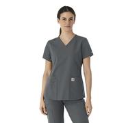Carhartt Force Haut à col en V 5 poches pour femme, étain, Taille M