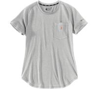 Carhartt Force Relaxed Fit Midweight Pocket T-Shirt Femme, Gris clair, Taille XS