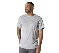 Carhartt Force Relaxed Fit Midweight Short-Sleeve Pocket T-Shirt Utilitaire de Travail, Heather Grey, L pour des Hommes