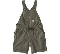 Carhartt Force Ripstop, salopette-short femme S Olive Olive