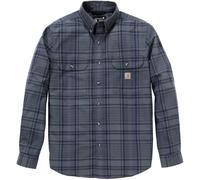 Carhartt Fort Loose LS Plaid Chemise, bleu, Taille M