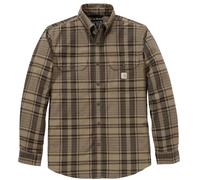 Carhartt Fort Loose LS Plaid Chemise, Marron, Taille M