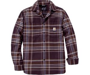 Carhartt Hamilton Ralaxed Plaid, chemise S Mauve Foncé Mauve Foncé