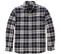 Carhartt Hamilton Relaxed LS Plaid Chemise, Bleu marine/blanc, Taille L