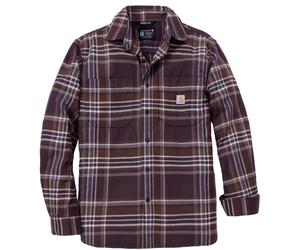 Carhartt Hamilton Relaxed LS Plaid Chemise, Violet foncé/violet, Taille M