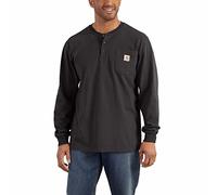 Carhartt Henley Chemise de Travail pour Homme (Regular et Big & Tall Tailles) - Noir - Large