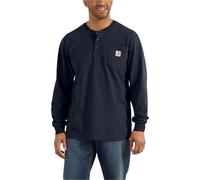 Carhartt Henley Pocket, manche longue M Bleu Foncé Bleu Foncé