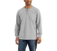 Carhartt Henley Pocket, manche longue XXL Gris Clair Gris Clair