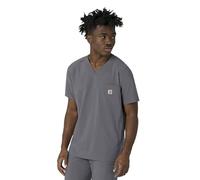 Carhartt hommes Cross-flex T-shirt d'infirmière à col en V avec coupe moderne, étain, Taille S