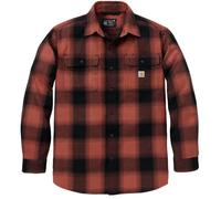 Carhartt Hubbard Loose LS Plaid Chemise, Rouge/Noir, Taille S