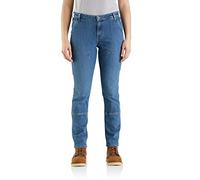 Carhartt Jean pour femme double devant droit, tilleul, W36