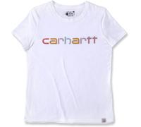 Carhartt Logo Graphic, t-shirt femmes S Blanc Blanc