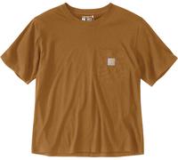 Carhartt Loose Fit Lightweight Short Sleeve Crewneck Ladies T-shirt, brun, taille XL pour femmes