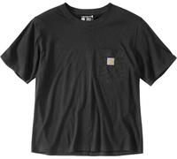 Carhartt Loose Fit Lightweight Short Sleeve Crewneck Ladies T-shirt, noir, taille L pour femmes