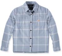 Carhartt Loose Fit Midweight Flannel Chemise pour dames, bleu clair, Taille XS