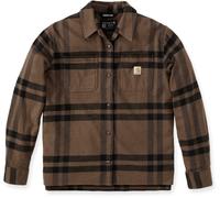 Carhartt Loose Fit Midweight Flannel Chemise pour dames, Marron, Taille L