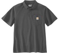 Carhartt Loose Fit Short-Sleeve Pocket Polo, Gris foncé, Taille S